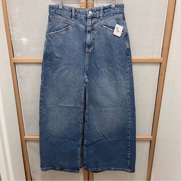 We The Free Come As You Are Maxi Denim Skirt Women’s Size 6 - Picture 4 of 11